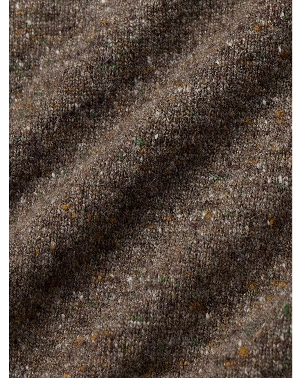 Merino Wool And Cashmere-Blend Sweater di Inis Meáin in Brown da Uomo