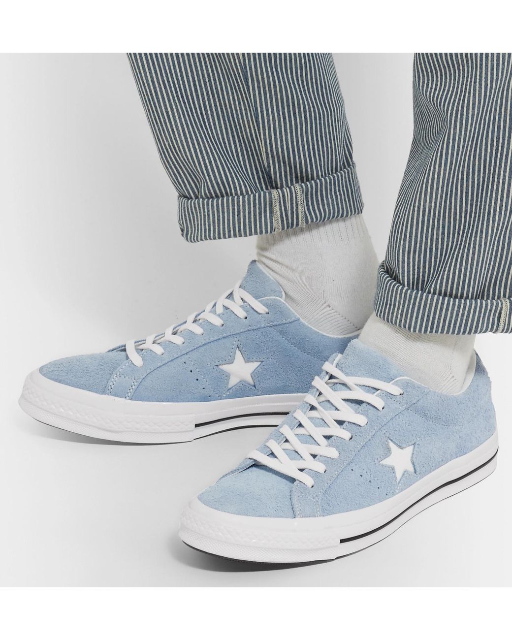 Converse One Star Ox Suede Sneakers in Blue for Men | Lyst UK