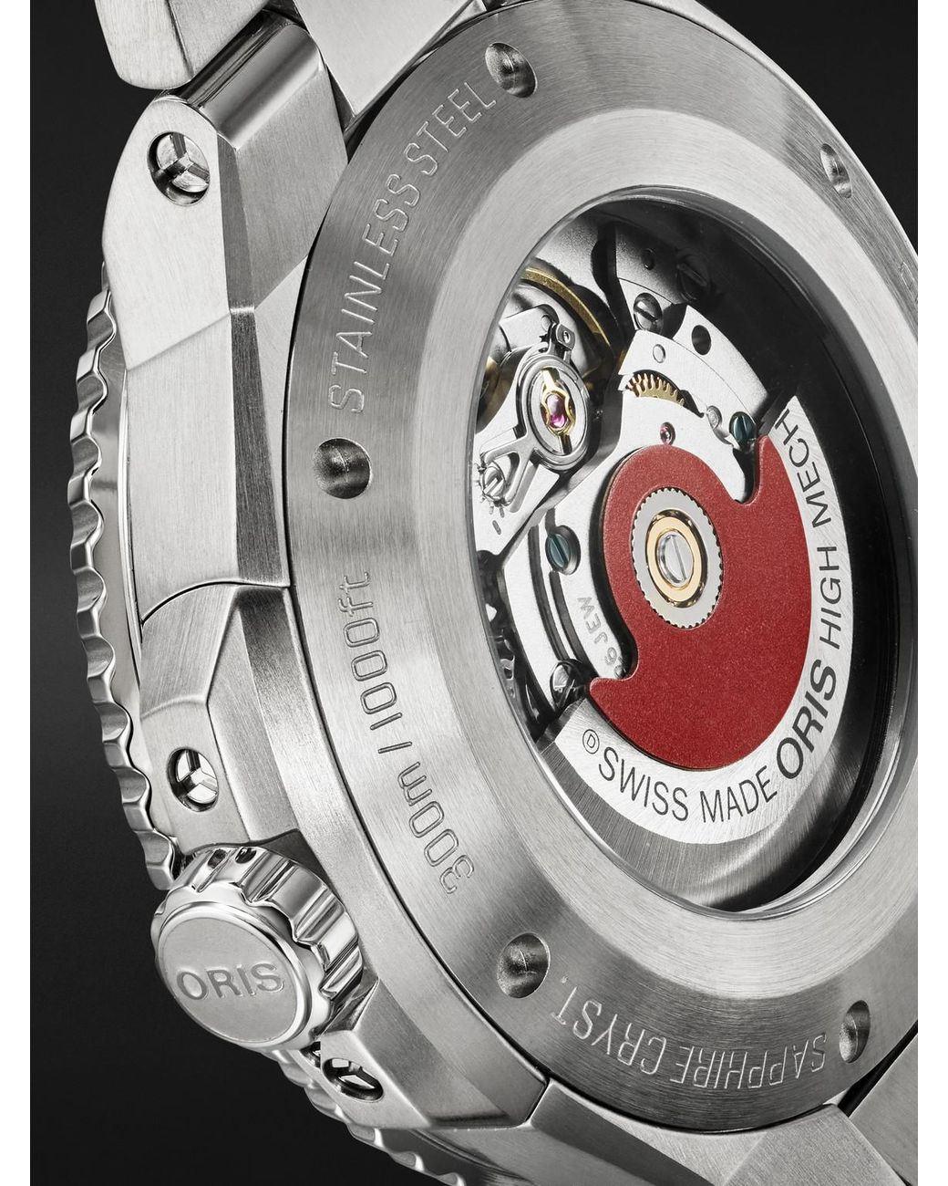 Oris Black Aquis Date Automatic Stainless Steel Watch, Ref. 01 733 7789 4135-07 8 23 04Peb for men