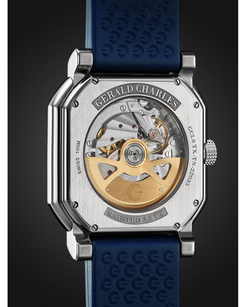 Gerald Charles Blue Gc Sport Automatic Titanium Watch, Ref. Gc2.0-Tx-Tn-01 for men