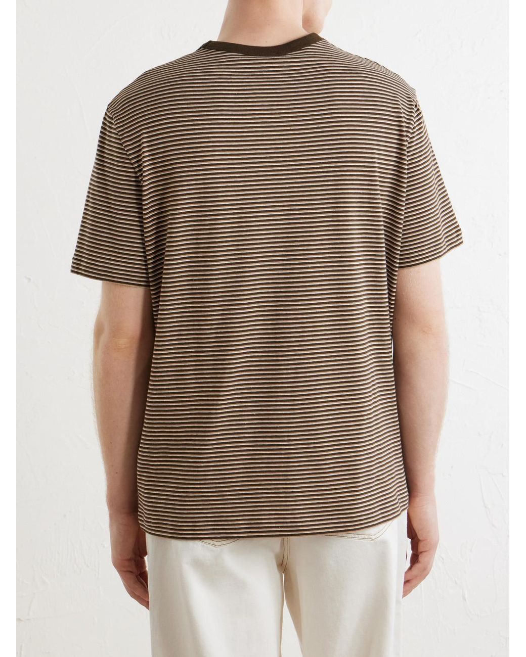 A.P.C. Natural Josh Striped Cotton-jersey T-shirt for men