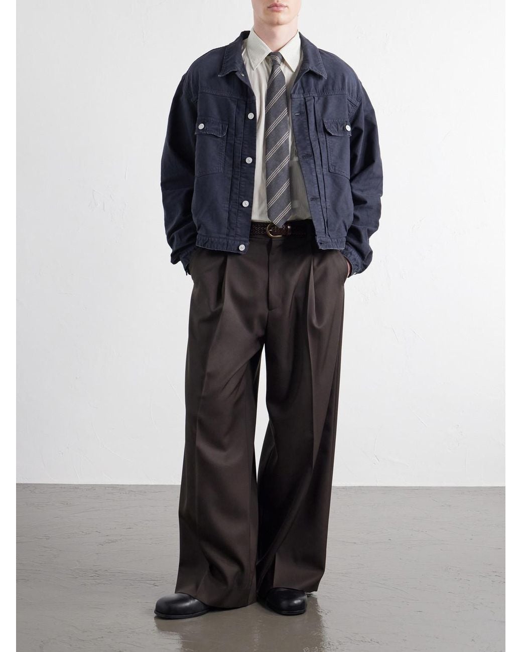 Visvim Blue 101Xx Embroidered Garment-Dyed Corduroy Jacket for men