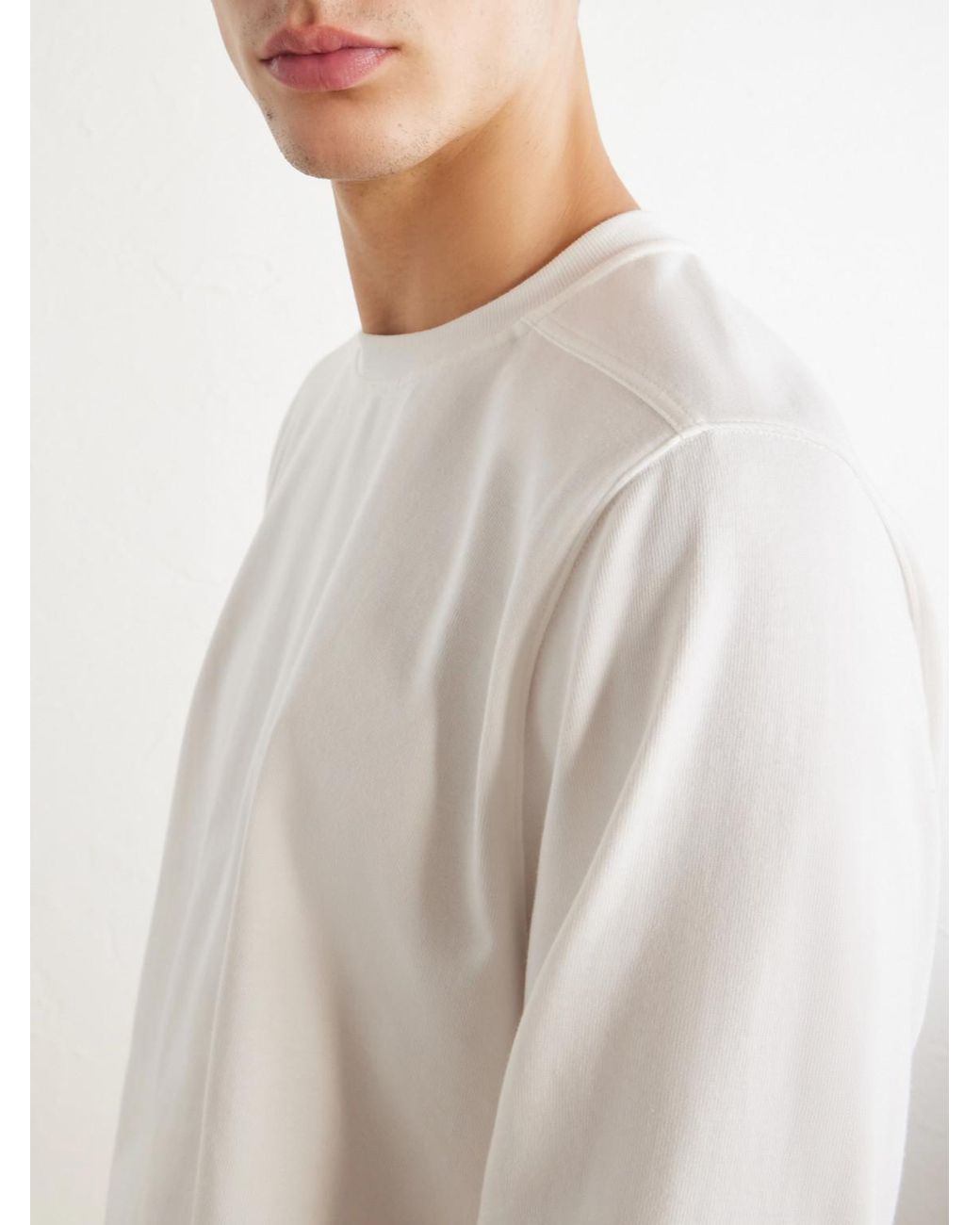 Rick Owens White Cotton-Jersey Shirt for men