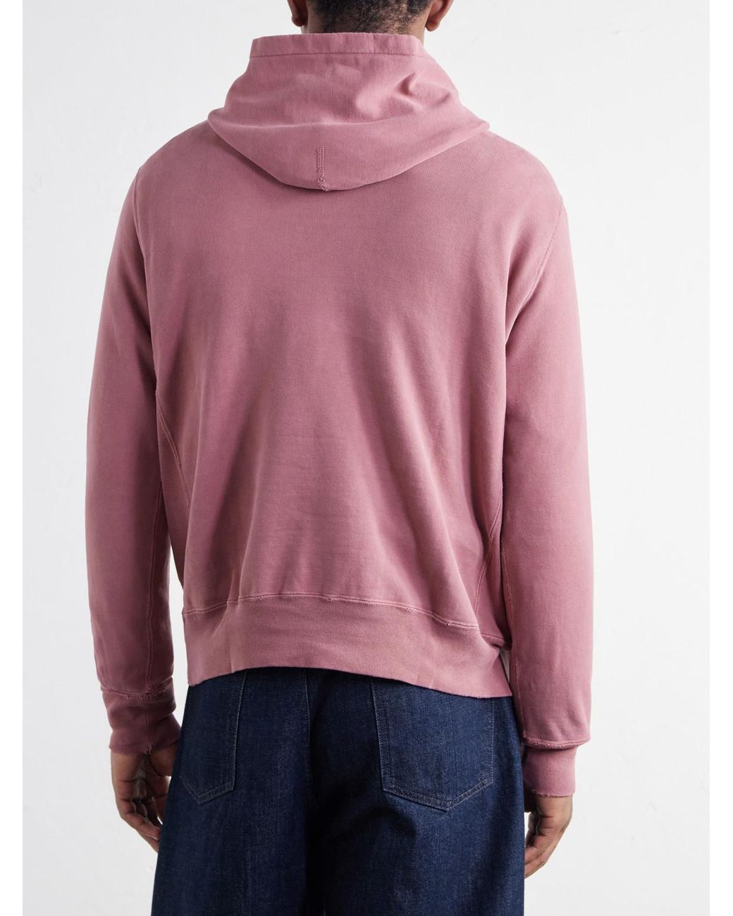 Remi Relief Pink Cotton-Fleece Hoodie for men