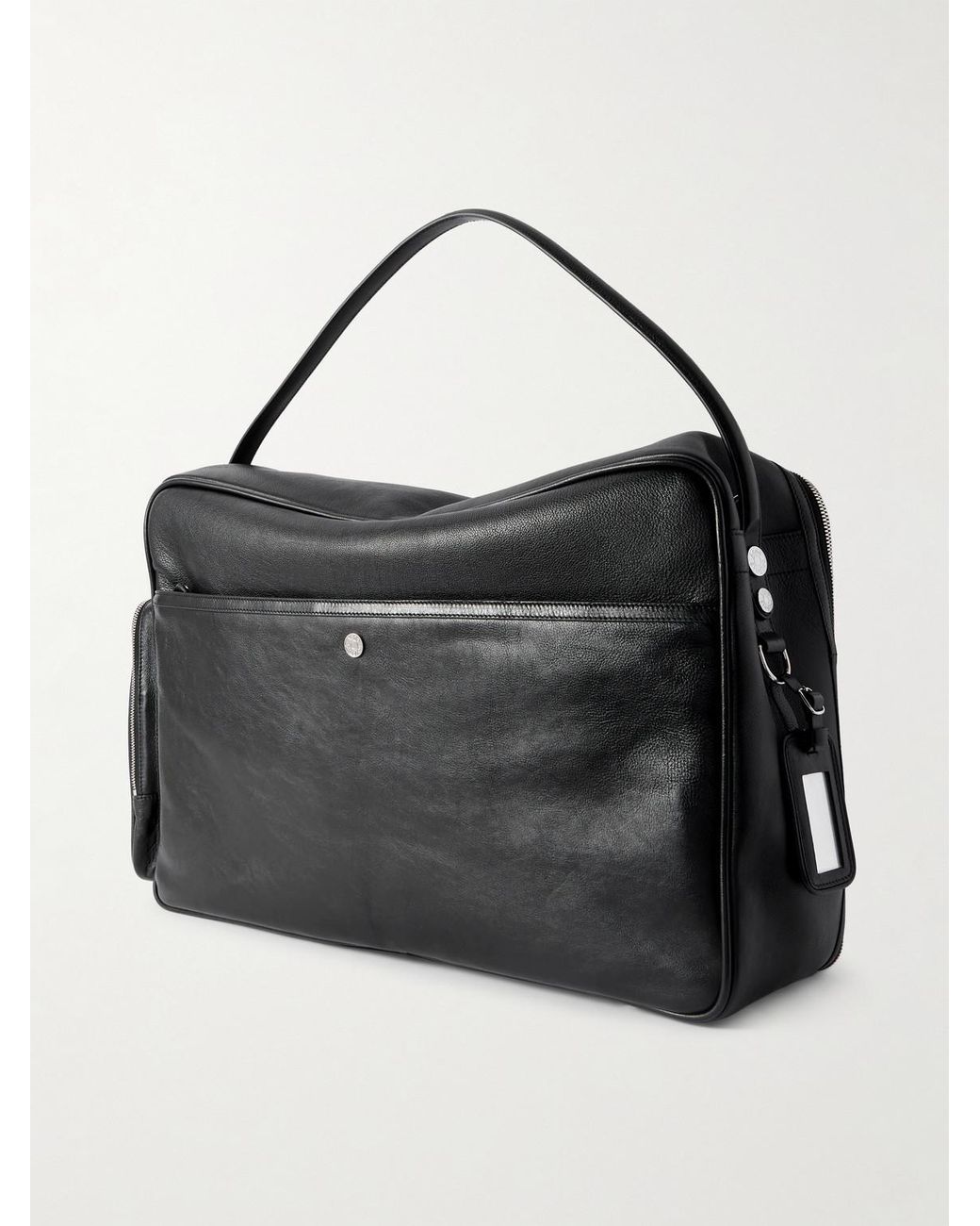 Acne Black Camero Hotel Full-Grain Leather Holdall for men
