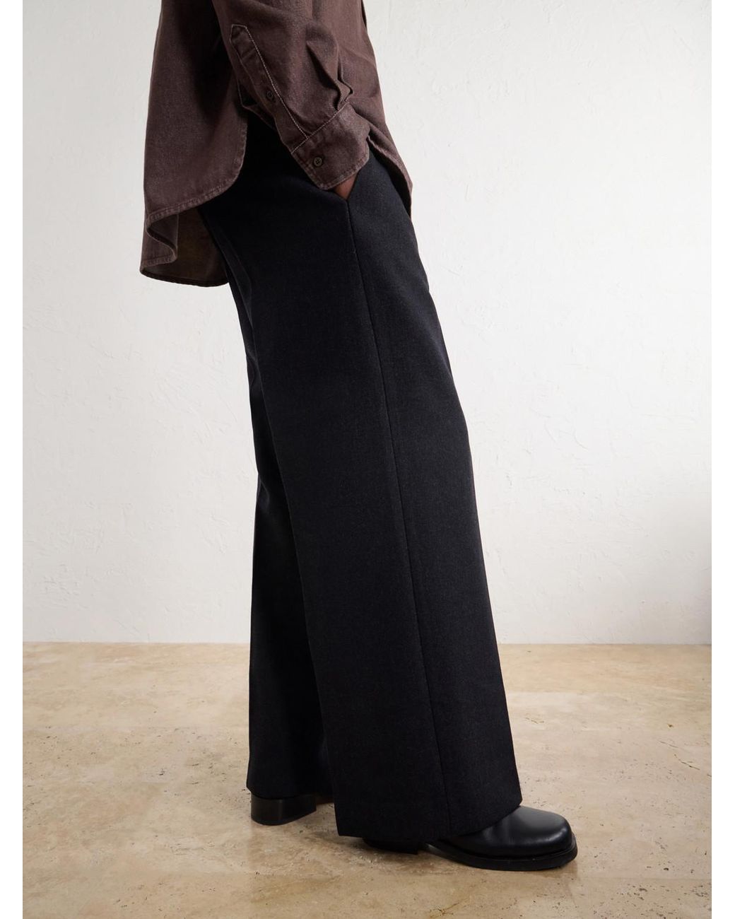 Jacquemus Blue Tempo Wide-Leg Woven Wool-Blend Trousers for men