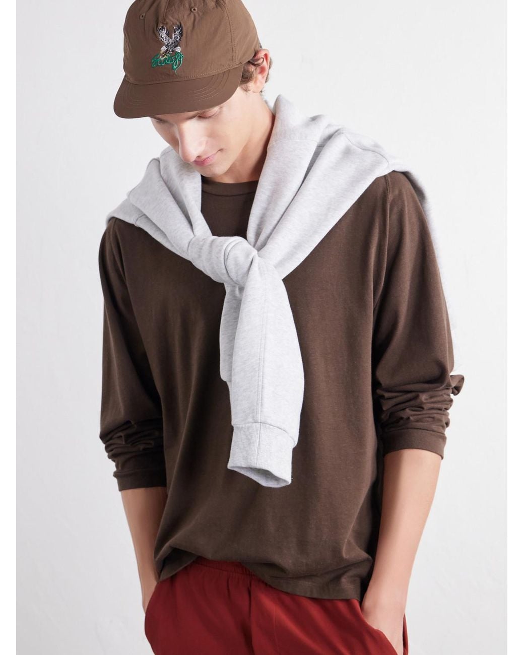 Satisfy Brown Flitesilk Logo-Embroidered Panelled Shell Cap for men