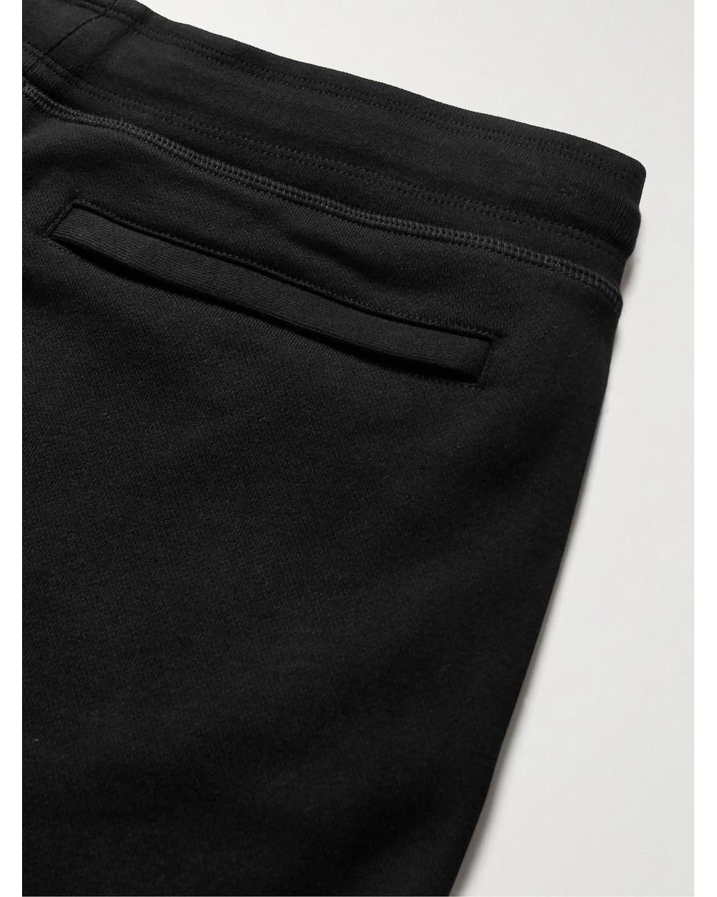 Canada Goose Black Huron Tapered Logo-Appliquéd Cotton-Jersey Sweatpants for men