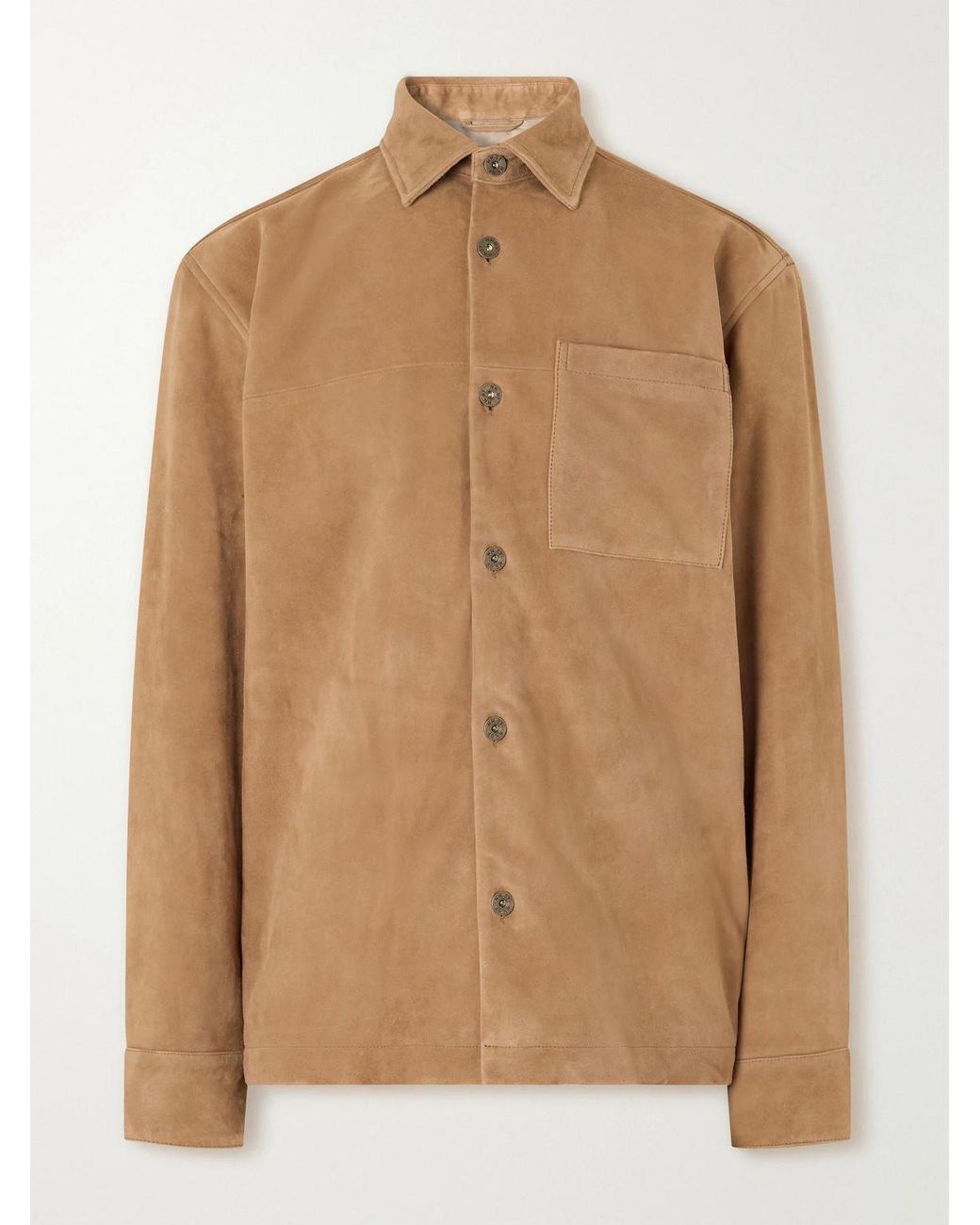 NN07 Brown Freddy 80030 Suede Jacket for men