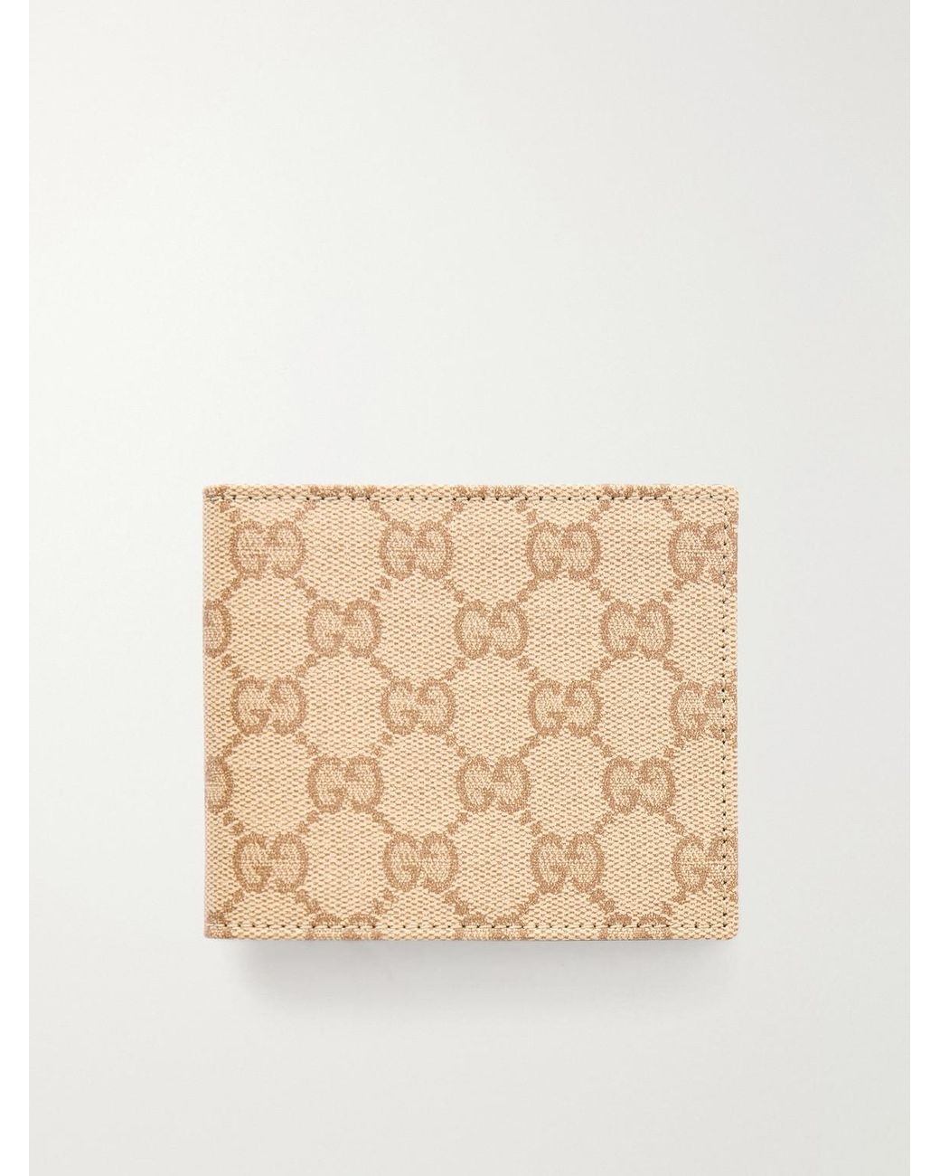 Gucci Natural Essence Classic Coated-Canvas Billfold Wallet for men