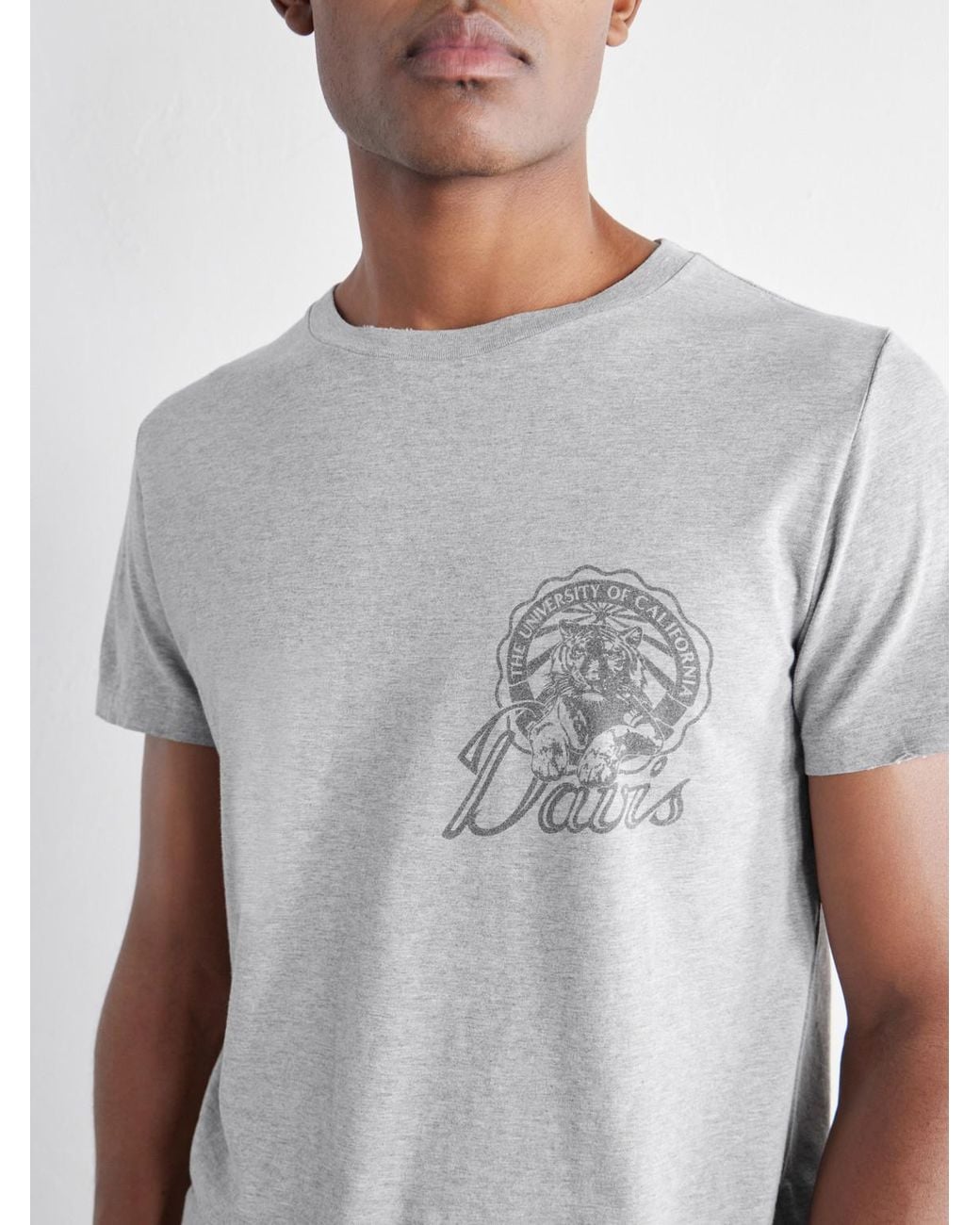 Remi Relief Gray Davis Printed Cotton-Jersey T-Shirt for men