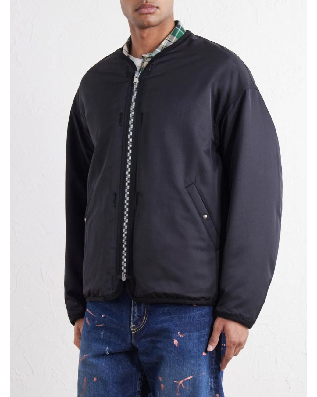 Visvim Blue Wool And Silk-Blend Twill Down Liner Jacket for men