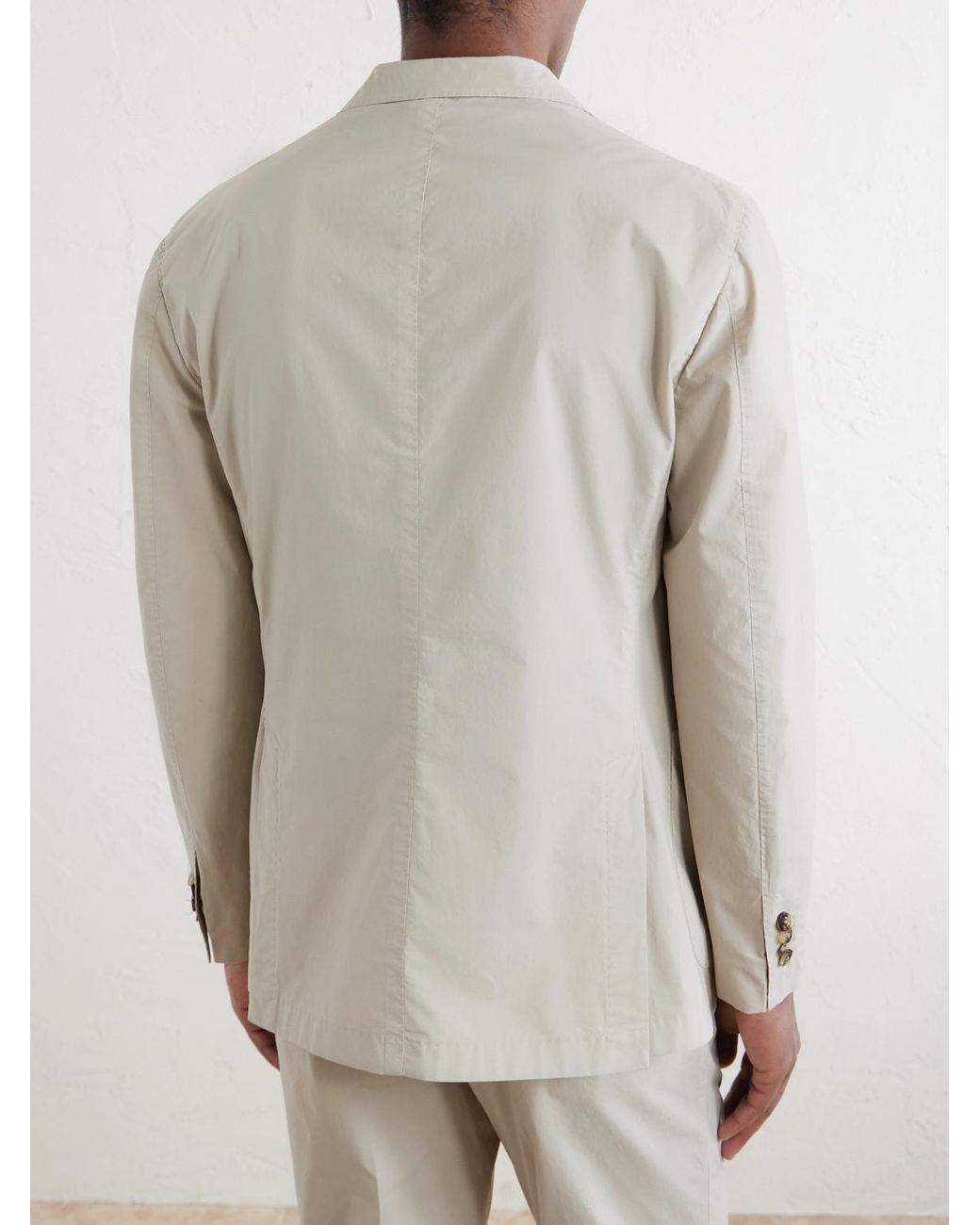 Boglioli Natural Kei Cotton-Blend Suit Jacket for men