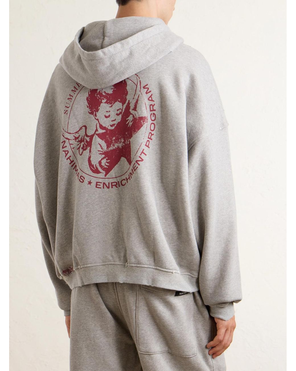 NAHMIAS White Youth Enrichment Logo-Print Cotton-Jersey Zip-Up Hoodie for men