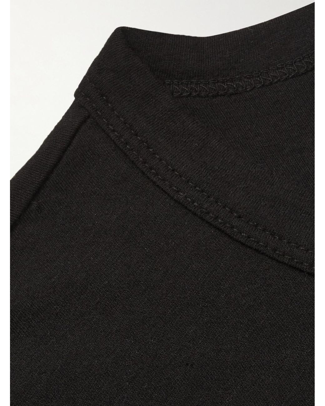 James Perse Black Crew-neck Cotton-jersey T-shirt for men