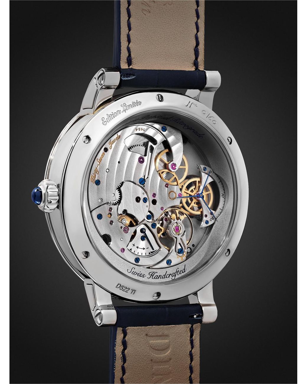 Bovet Black Récital 21 Limited Edition Hand-wound Perpetual Calendar Titanium Watch, Ref. R210002 for men