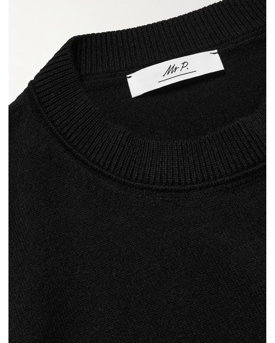 Mr P. Black Curtis Cashmere Sweater for men
