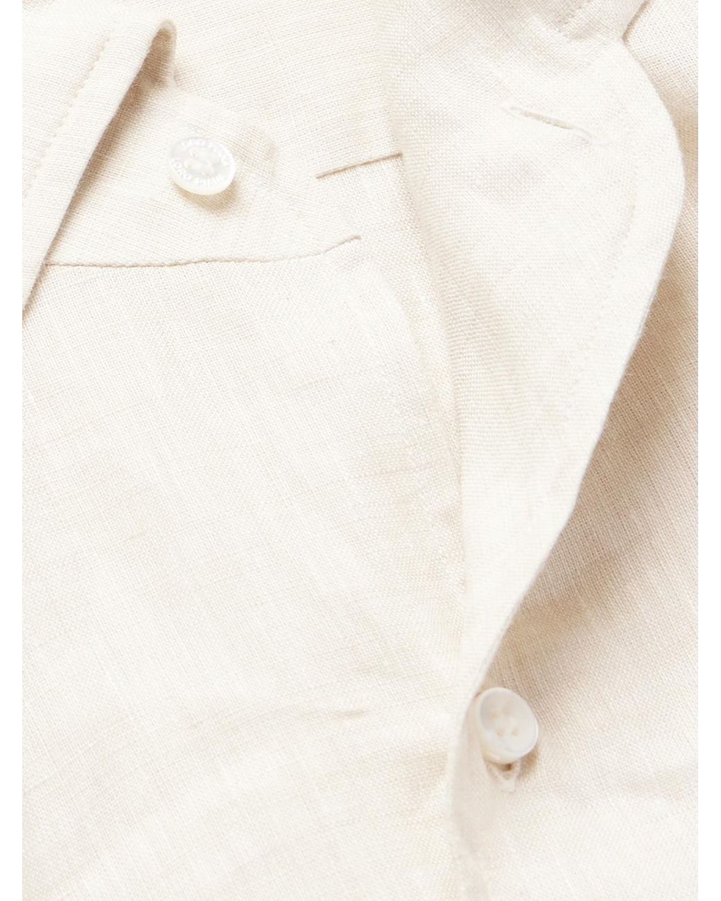Loro Piana Natural Arizona Linen Shirt for men