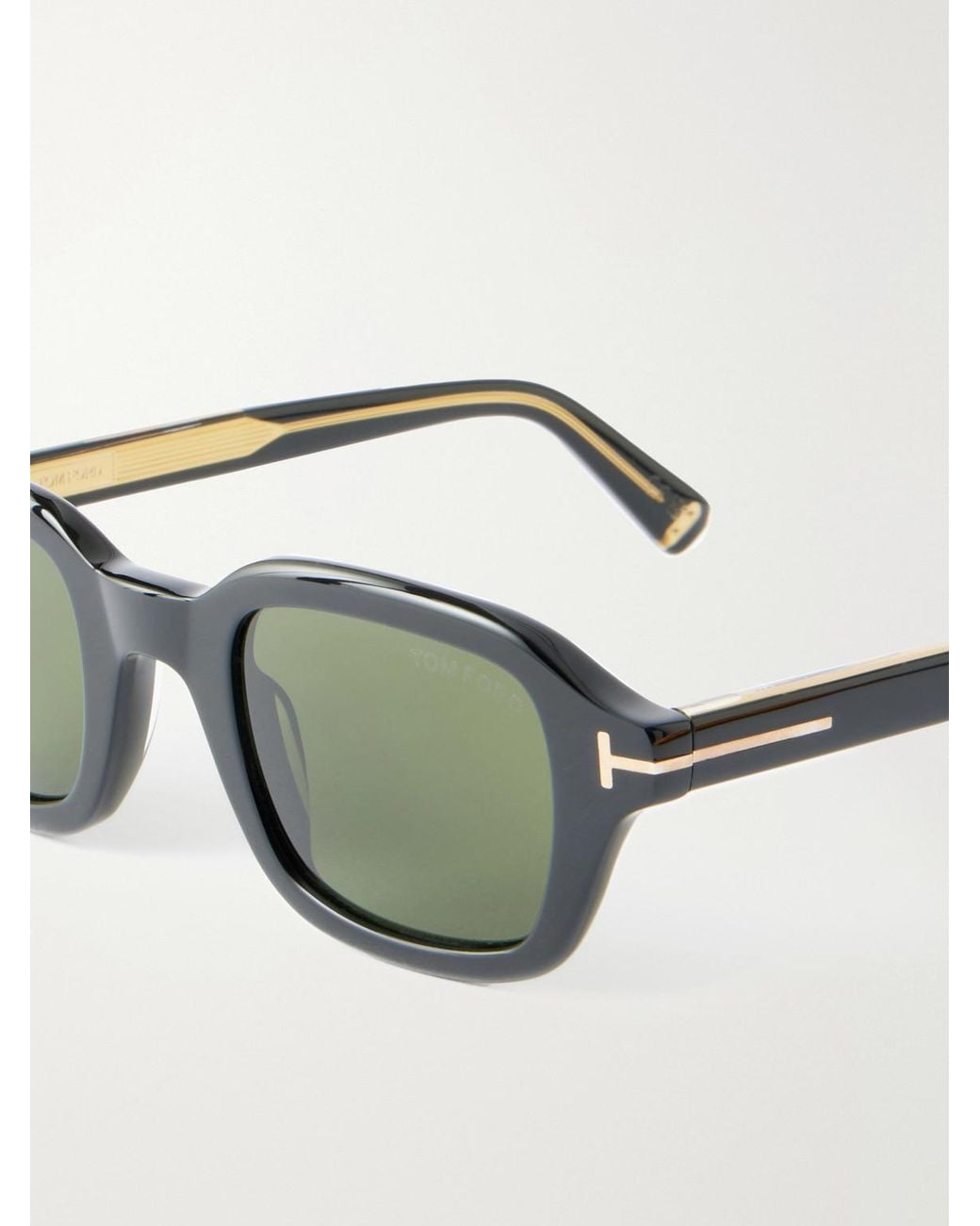 Tom Ford Green Square-Frame Acetate Sunglasses for men