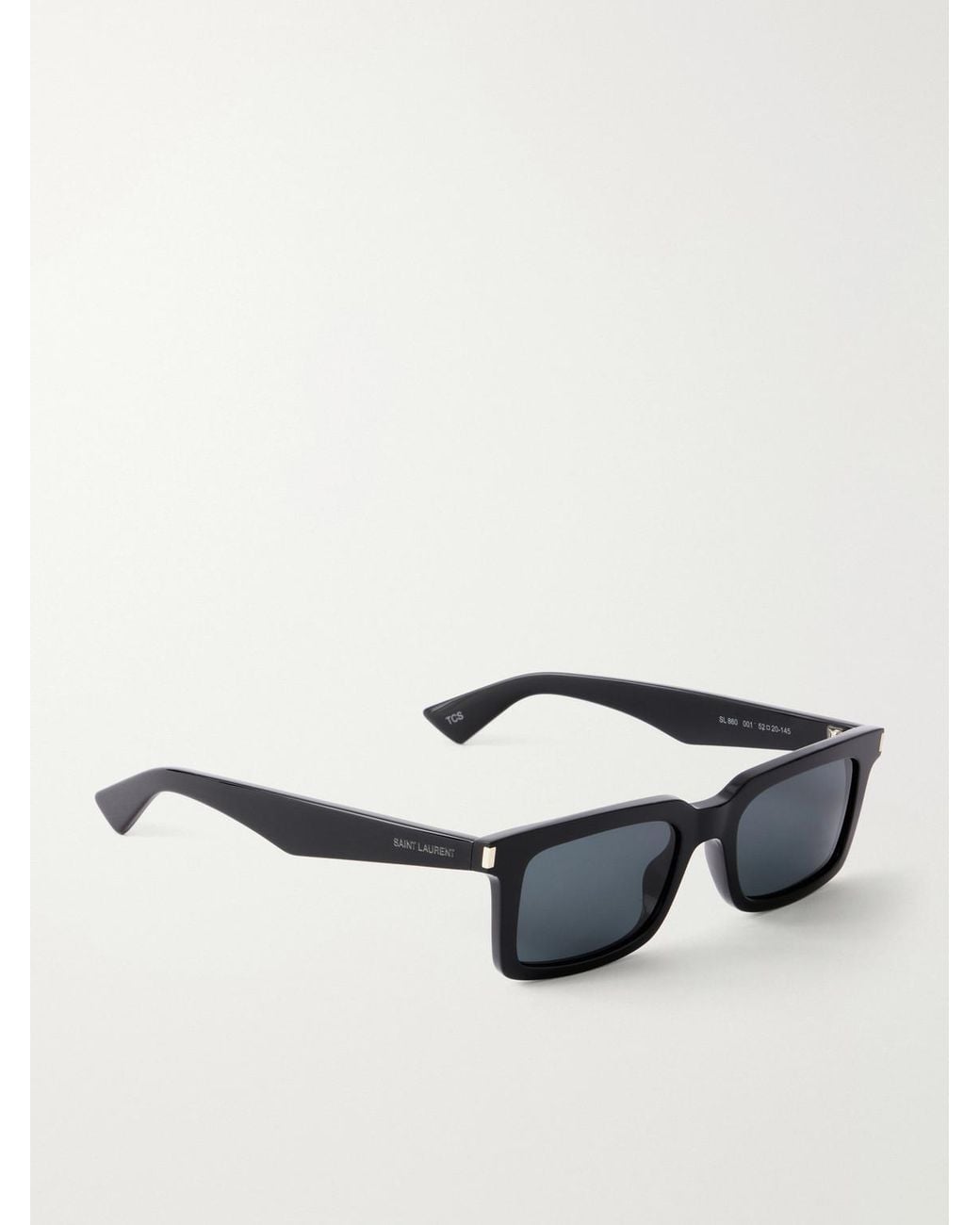 Saint Laurent Black Sl 860 D-Frame Recycled Acetate Sunglasses for men