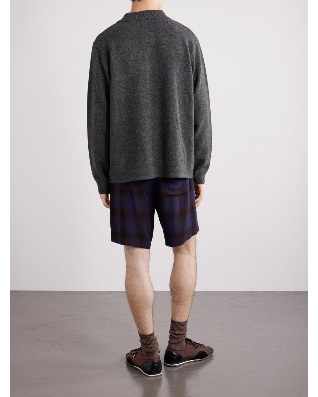 FRAME Blue Wool Cardigan for men