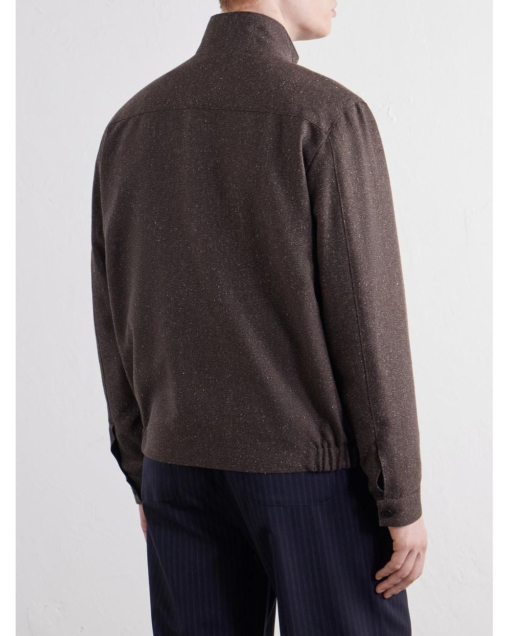 Sunspel Brown Donegal Wool And Silk-tweed Jacket for men