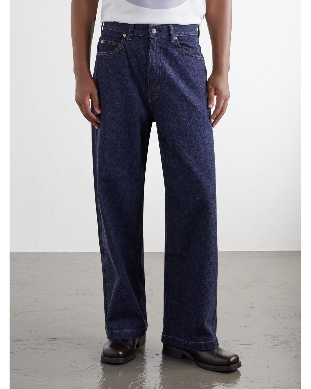 Blue Blue Japan Blue Wide-Leg Jeans for men