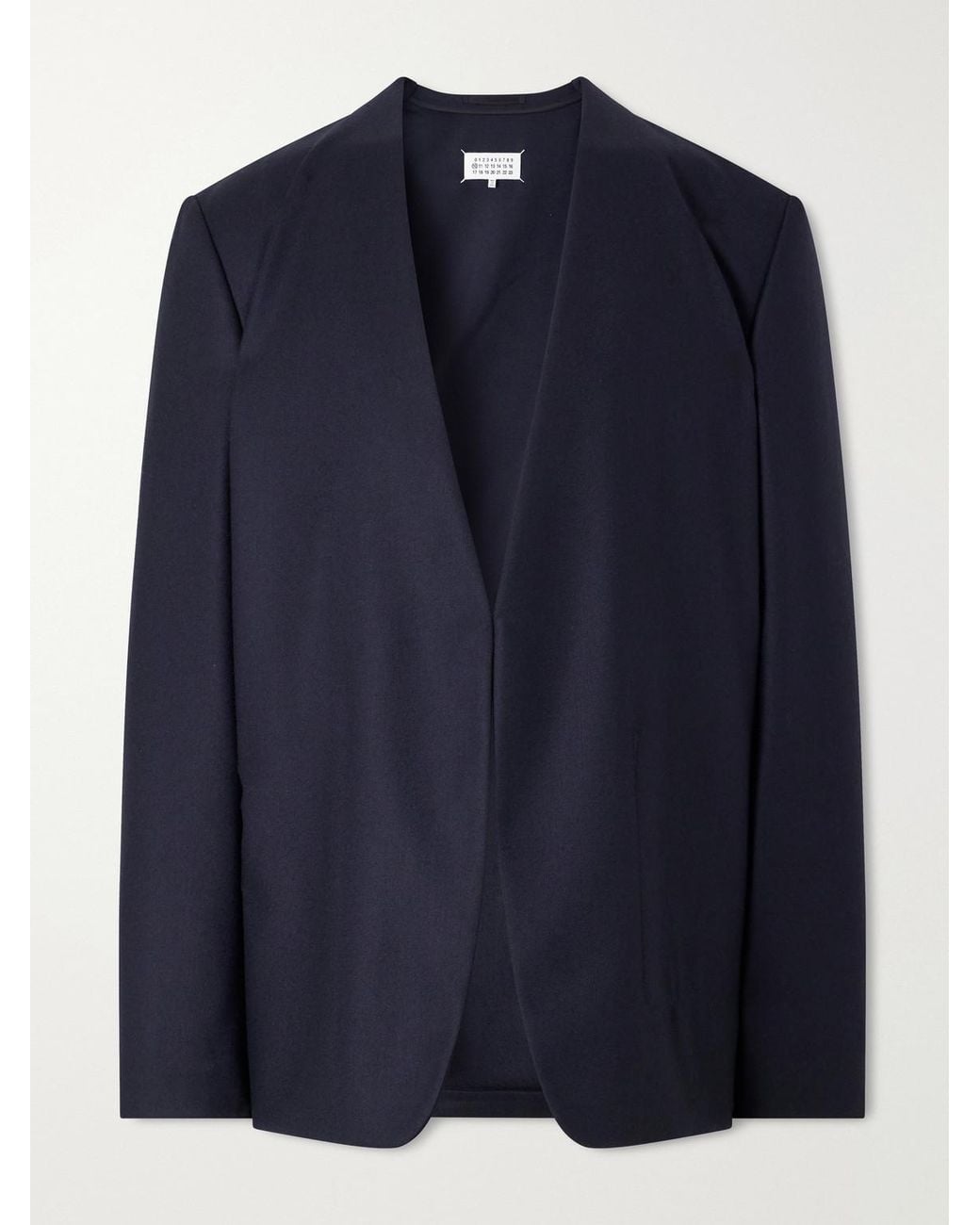 Maison Margiela Blue Minimal Virgin Wool Blazer for men