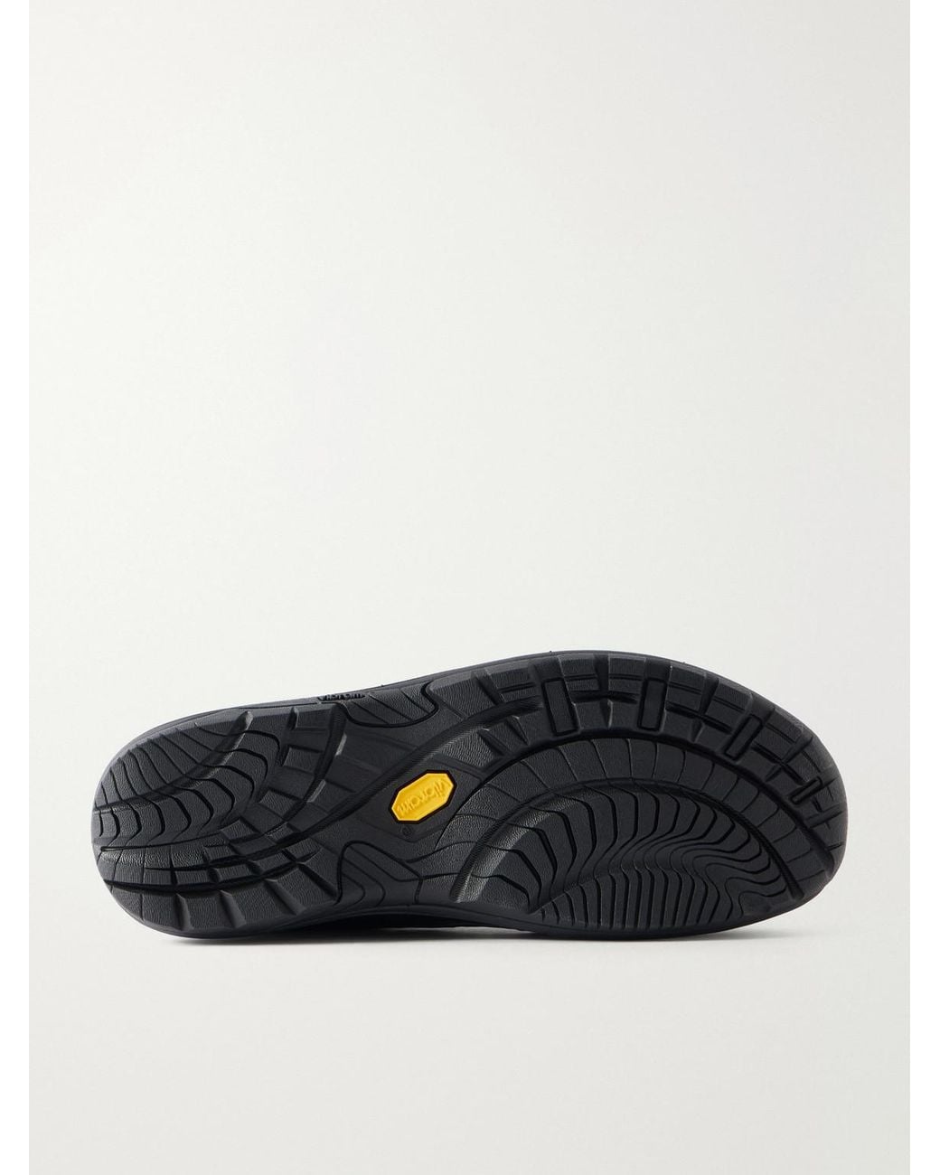 Diemme Black Licata Leather-Trimmed Suede Sneakers for men