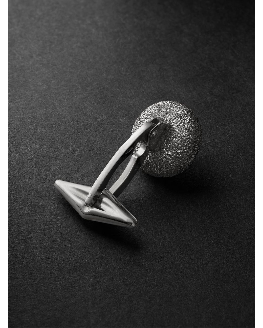 Carolina Bucci Florentine Finish Blackened Cufflinks for men