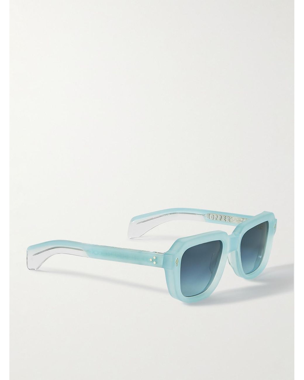 Jacques Marie Mage Blue Taos D-Frame Acetate Sunglasses for men