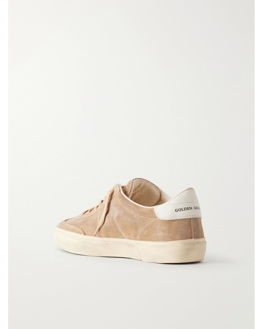 Golden Goose Deluxe Brand Natural Soul Star Leather-Trimmed Suede Sneakers for men