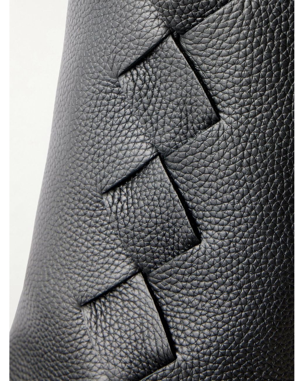 Bottega Veneta Black Diago Medium Full-grain Leather Tote Bag for men
