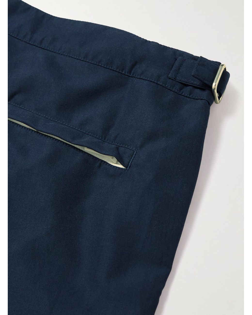 Loro Piana Blue Embellished Straight-Leg Mid-Length Swim Shorts for men