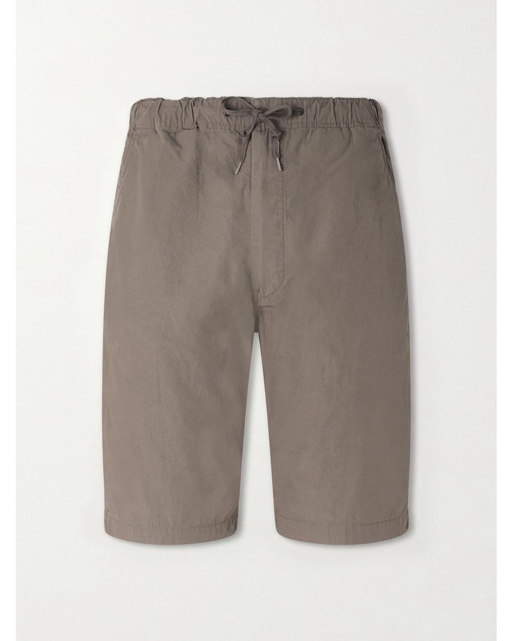 Orslow Gray New Yorker Straight-leg Cotton Shorts for men