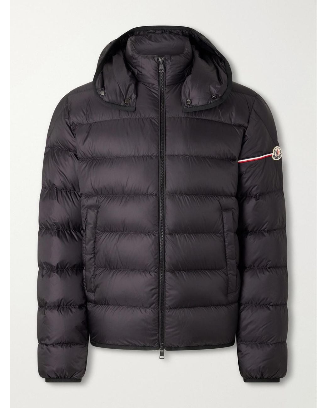 Moncler Black Ravenlock Hooded Quilted Shell Down Jacket for men