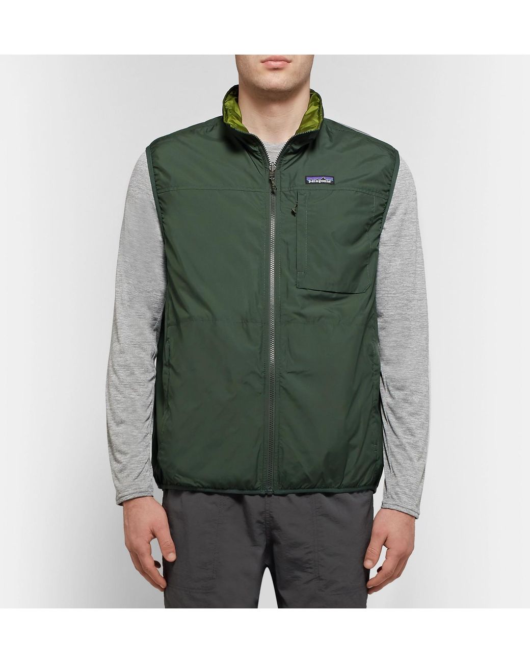 Patagonia Crankset Reversible Shell And Ripstop Vest in Green for Men | Lyst