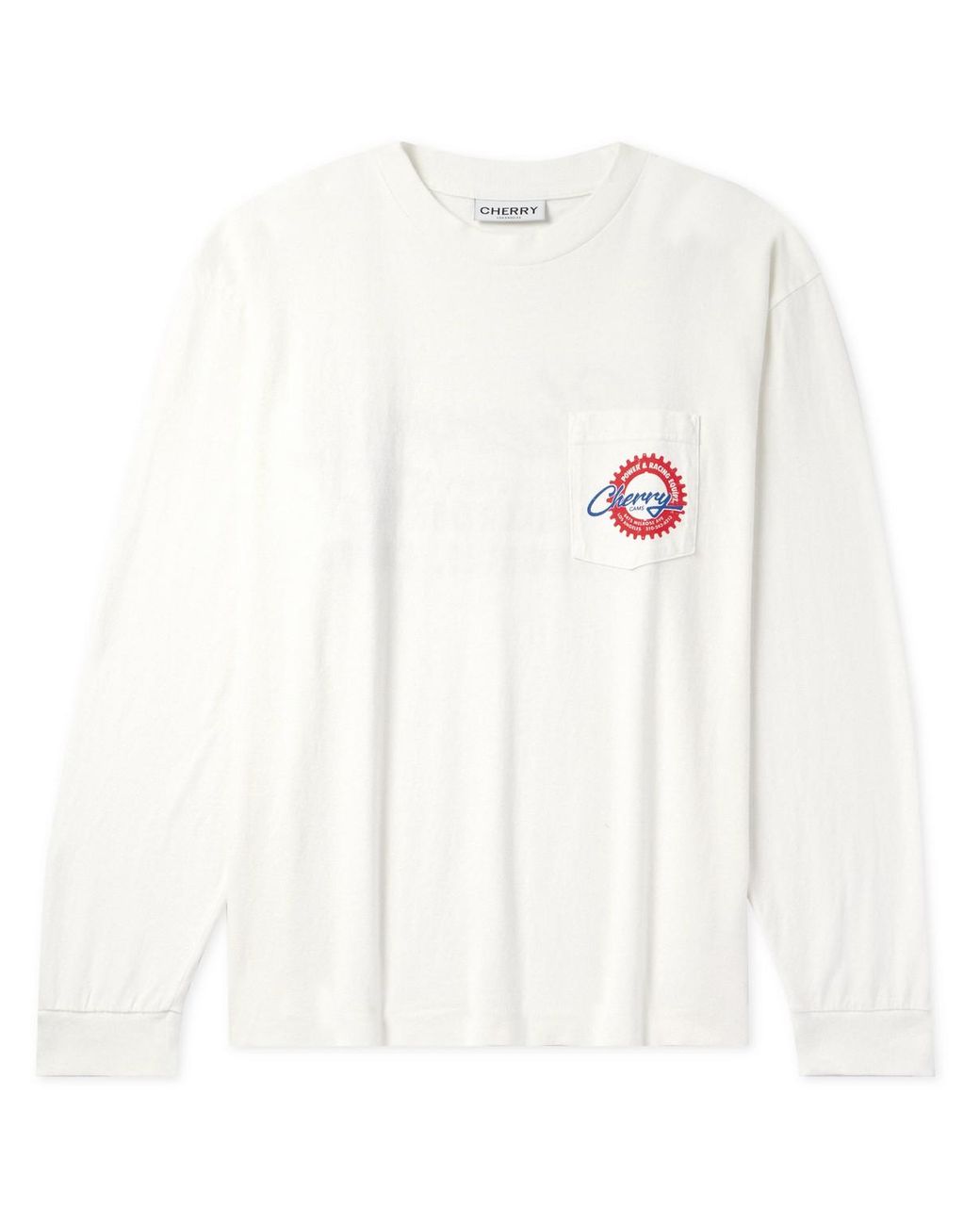 White Power-print cotton-jersey T-shirt