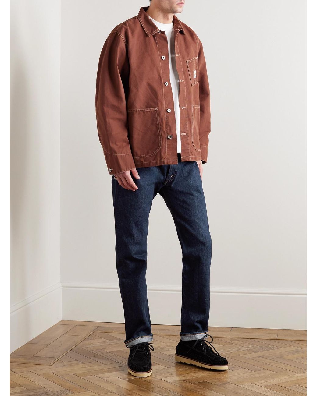 Orslow Blue 107 Slim-Fit Selvedge Denim Jeans for men