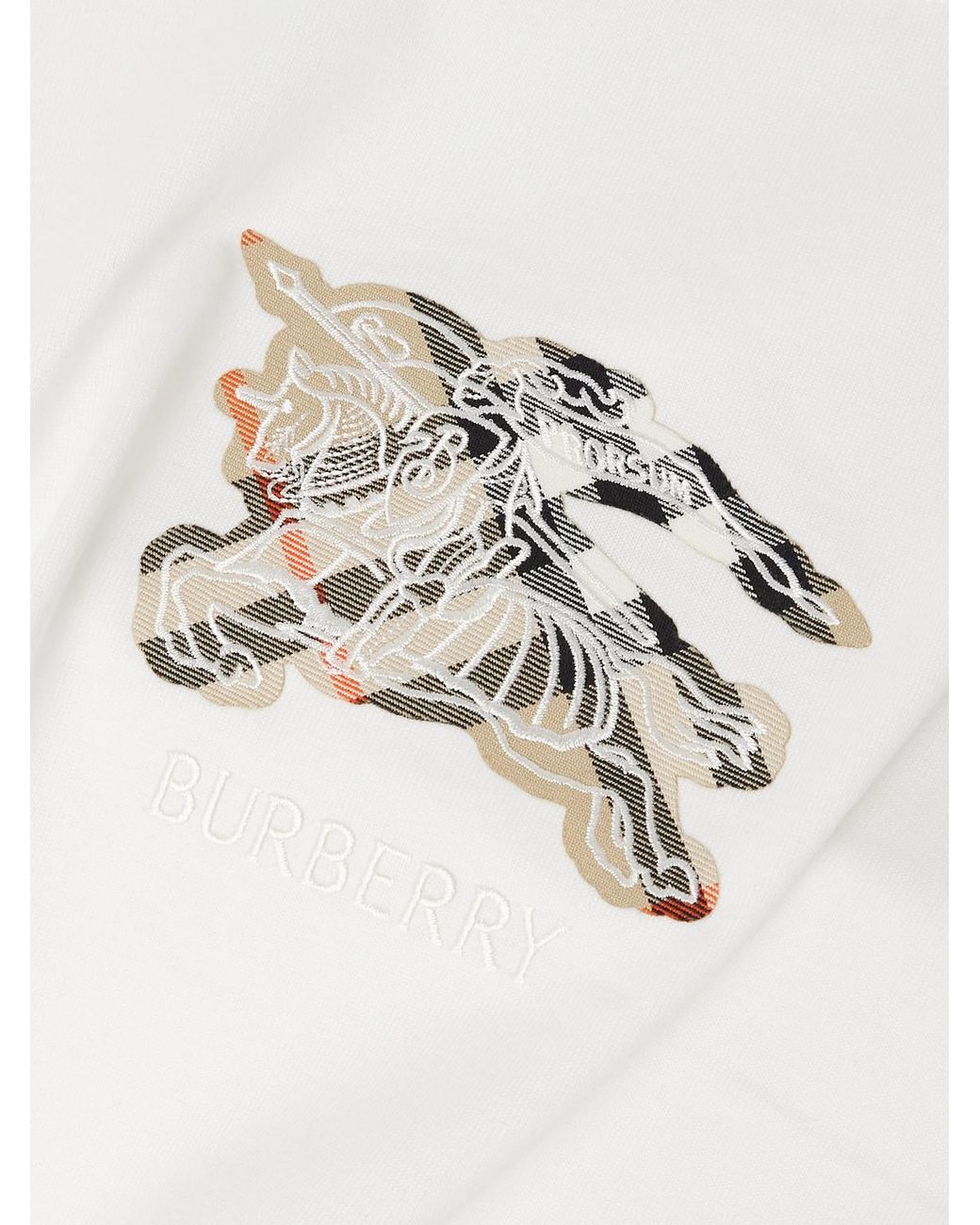 Burberry White T-Shirt "Seth" for men