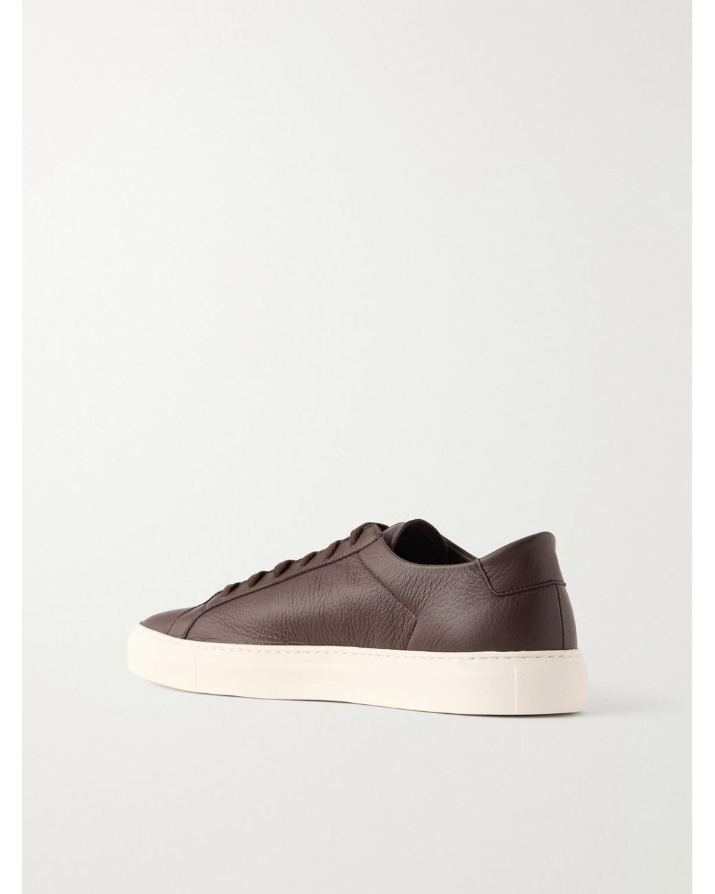 Common Projects Brown Piuma Full-Grain Leather Sneakers for men