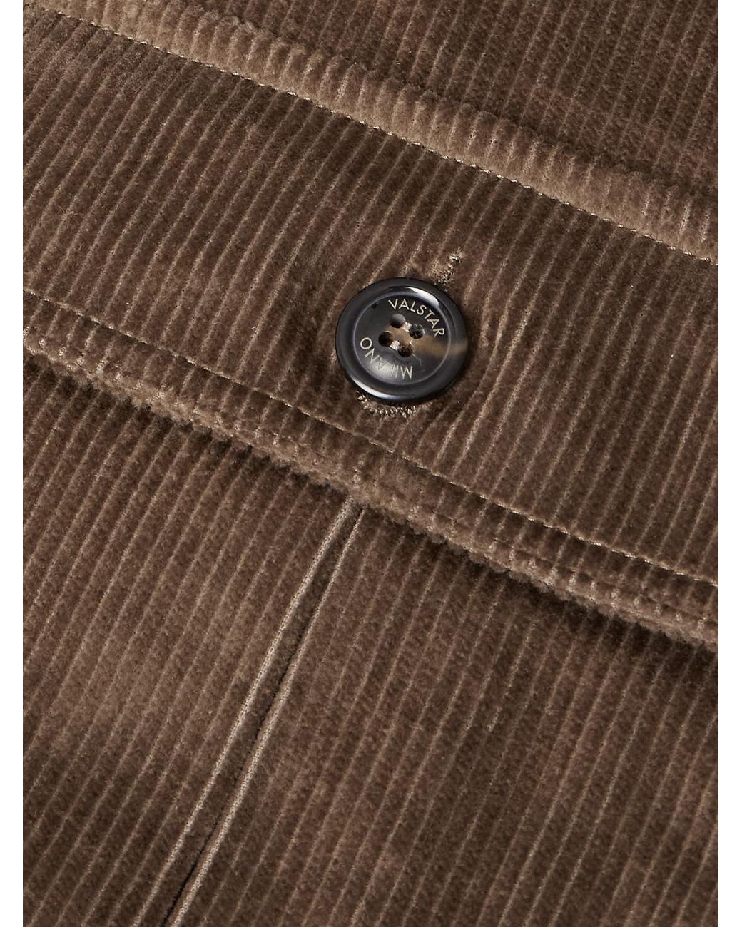 Valstar Brown Ino Cotton-Blend Corduroy Padded Jacket for men