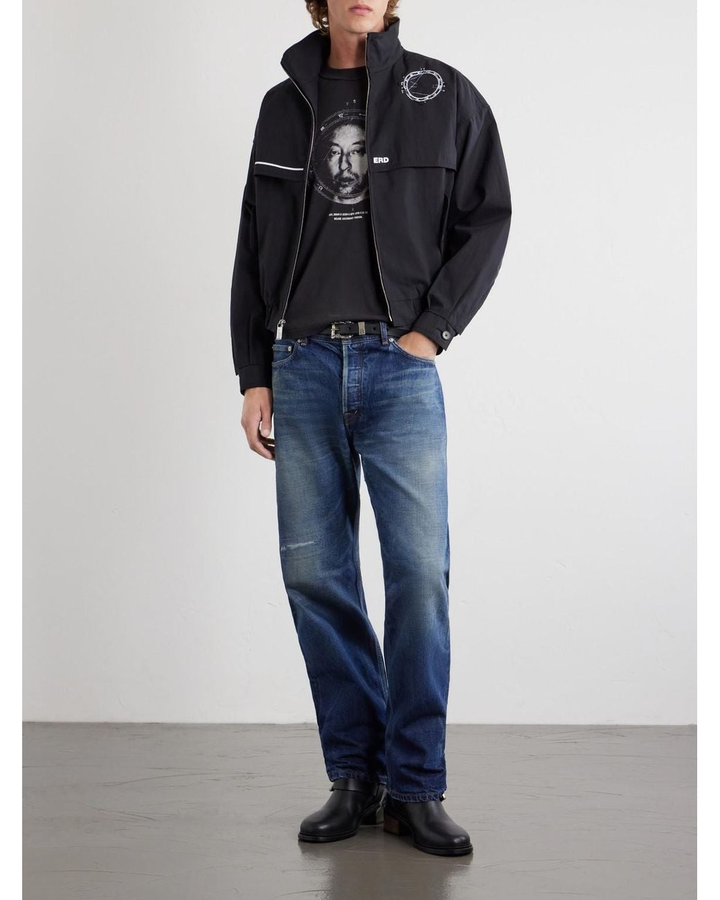 Enfants Riches Deprimes Blue Tommy Tonsil Straight-Leg Distressed Jeans for men