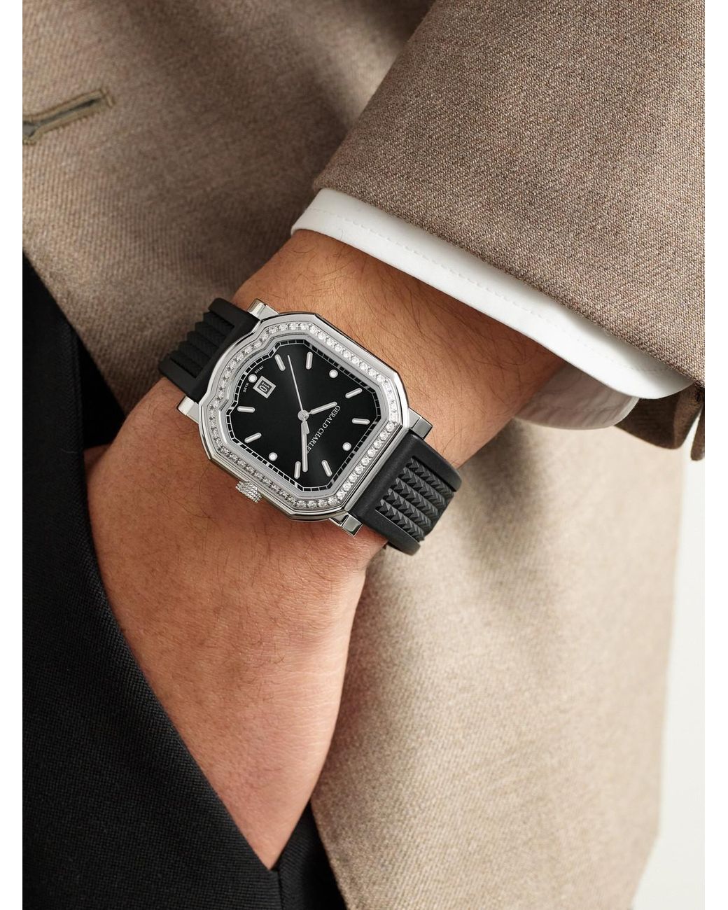 Gerald Charles Black Maestro 2.0 Ultra-thin Automatic 39mm Stainless Steel for men