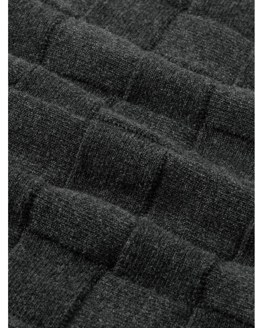 Bottega Veneta Black Wool-Blend Sweater for men