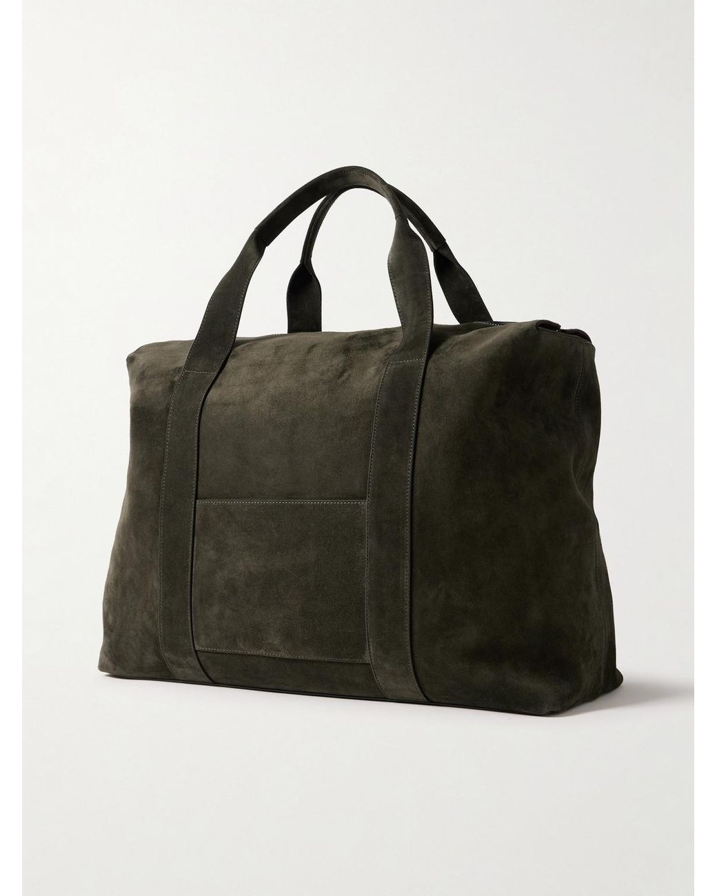 Metier Black Racer 53 Suede Weekend Bag for men