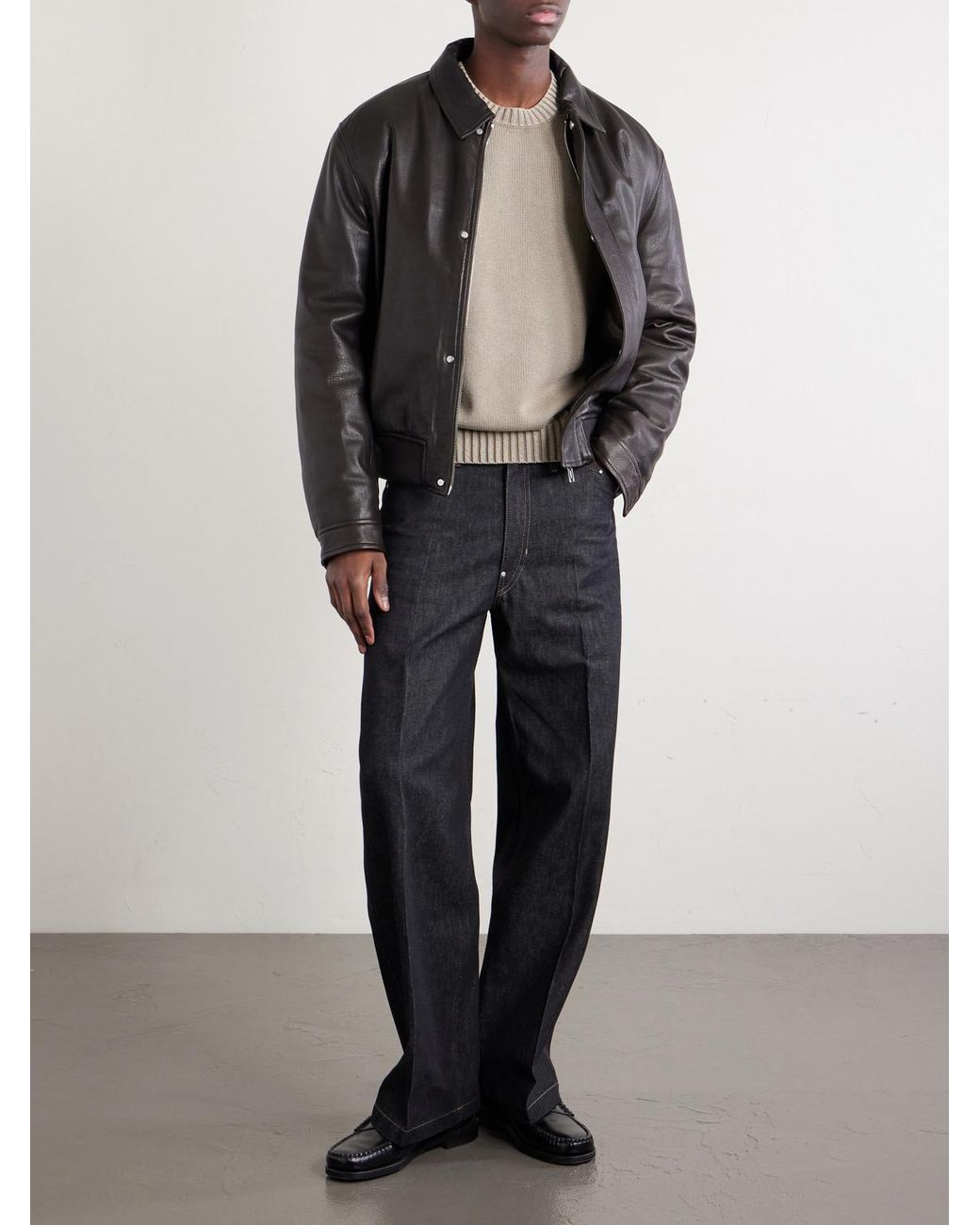 Aimé Leon Dore Natural Cotton Sweater for men
