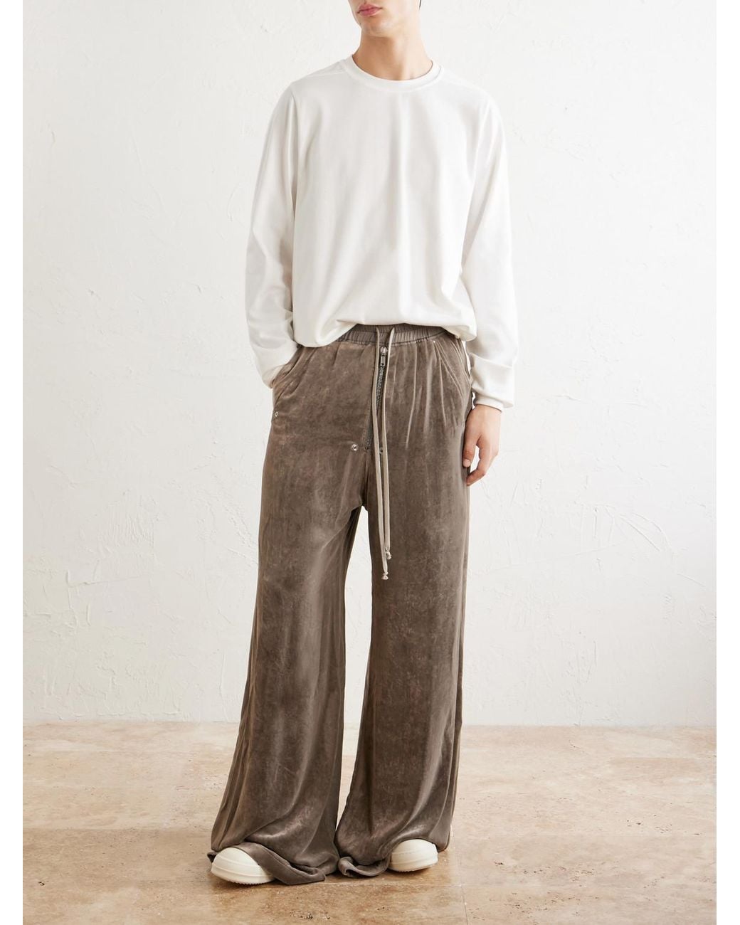 Rick Owens White Cotton-Jersey Shirt for men