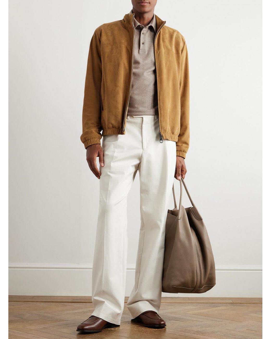Loro Piana Natural Cashmere Polo Shirt for men