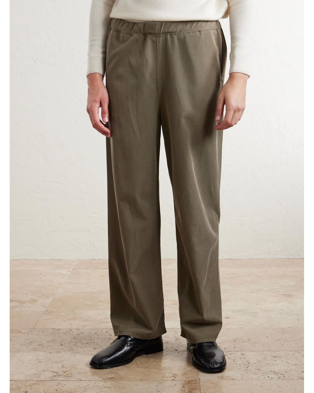 Remi Relief Natural Straight-Leg Twill Trousers for men